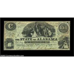 Montgomery, AL - State of Alabama $100 Jan. 1, 1864 Cr. 12A problem-free Very Fine-Extremely Fine ex