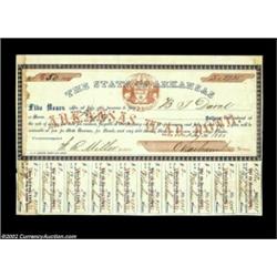 Little Rock, AR- State of Arkansas $50 War Bond July 30, 1861 Cr. 61NA very rare bond, with this the