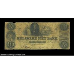 Delaware City, DE - Delaware City Bank $10 May 4, 1853 UNLThis appears to be an unlisted counterfeit