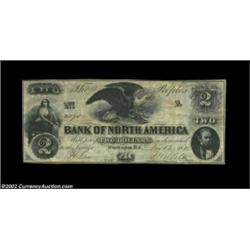 Washington, DC- The People's Bank of North America $2 Dec. 13, 1852 G4A lovely example, and scarce i