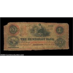 Naperville, IL- The Humboldt Bank $1 July 28, 1860 G2aA very scarce late issue American Bank Note Co