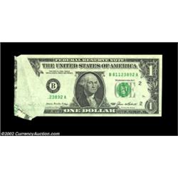 Fr. 1913-B $1 1985 Federal Reserve Note. Gem Crisp Uncirculated. This is one of the very best foldov