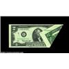 Image 1 : Fr. 1935-E $ 1976 Federal Reserve Note. Choice Crisp Uncirculated.This impressive printed fold shows