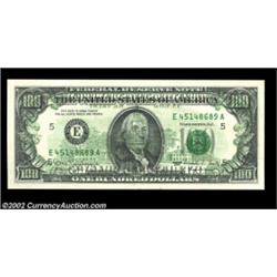 Fr. 2173-E $100 1990 Federal Reserve Note. Gem Crisp Uncirculated.A very sharp looking high denomina