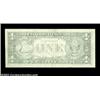 Image 2 : Fr. 1909-F $1 1977 Federal Reserve Note. Gem Crisp Uncirculated.The back is severely underinked, lea