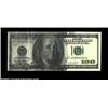 Image 1 : Fr. 2175-I $100 1996 Federal Reserve Note. Gem Crisp Uncirculated. A huge solvent smear cover about.