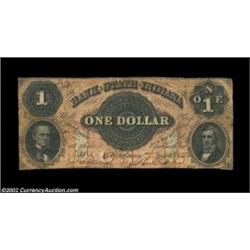 Madison, IN - Bank of the State of Indiana $1 July 1, 1857 G160aA problem-free circulated example of