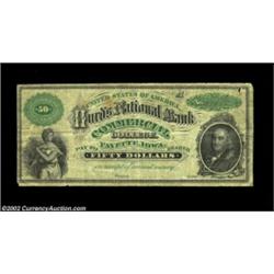 Fayette, IA- Hurd's National Bank Commercial College $50 Schingoethe IA300-50A tougher denomination.