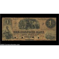 Holyoke, MA- The Holyoke Bank $1, $2, $10 G4b, G8a, G18aA trio of notes from this bank, all punch ca