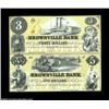 Image 1 : Omaha City, NE- Brownville Bank & Land Company $3-$5 Sept. 1, 1857 G2b-G4b Uncut PairAn uncut pair o
