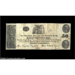 Kinderhook, NY- Petticoat Diplomatic Bank $50A neat Panic of 1837 political satirical note that we h