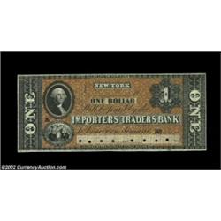 New York, NY- Importers & Traders Bank G2b ProofA spectacular fully red brown tinted Proof that is a