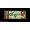 Image 1 : New York, NY- Mechanics Bank $5 Nov. 2, 1862 G216bA magnificent example with bright red protector pa