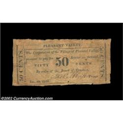 Pleasant Valley, NY- Village of Pleasant Valley 25ó Jan. 22, 1816 harris 18A very scarce piece of Du