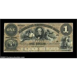 Troy, NY - Merchants & Mechanics Bank $1 May 1, 1858 G62a ProofA damaged proof of this rare note, sp