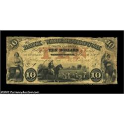 Wadesborough, NC- Bank of Wadesborough $10 Nov. 15, 1859 G14aA tougher North Carolina note. Fine. Im