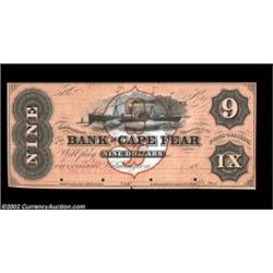 Wilmington, NC- Bank of Cape Fear $9 ProofA second fully colored ex-ABNCo sale Proof odd denominatio