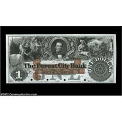 Cleveland, OH- The Forest City Bank $1 G4a ProofAn attractive ex-ABNCo sale Proof with a sharp red-b