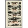 Image 1 : Philadelphia, PA - Manufacturers & Mechanics Bank $20-$20-$50-$100 G44-G44-G46-G48 Proof Uncut Sheet