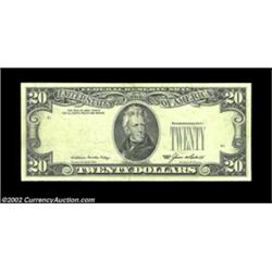 Fr. 2075-??? $20 1985 Federal Reserve Note. Extremely Fine.The embossing on this example indicates t