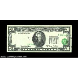 Fr. 2070-E $20 1969C Federal Reserve Note. Gem Crisp Uncirculated.The third printing is severely shi