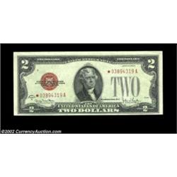 Fr. 1508* $2 1928G Legal Tender. Choice Crisp Uncirculated.This pretty star deuce has bright paper a