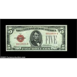 Fr. 1529 $5 1928D Legal Tender. Choice-Gem Crisp Uncirculated.This is a boldly embossed, strictly or