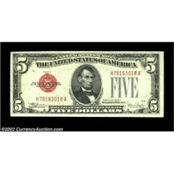 Fr. 1530/Fr. 1531 $5 1928E/1928F Legal Tenders. Changeover Pair. Gem Crisp Uncirculated.All $5 Legal