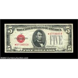 Fr. 1530* $5 1928E Legal Tender. Extremely Fine-About Uncirculated.A brightly colored example from t