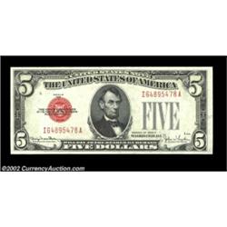 Fr. 1531 $5 1928F Legal Tenders. Changeover Pair. Gem Crisp Uncirculated.A lovely Narrow to Wide cha