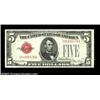 Image 1 : Fr. 1531 $5 1928F Legal Tenders. Changeover Pair. Gem Crisp Uncirculated.A lovely Narrow to Wide cha
