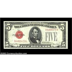 Fr. 1531 $5 1928F Legal Tenders. Changeover Pair. Gem Crisp Uncirculated.A lovely Wide to Narrow cha