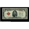 Image 1 : Fr. 1531* $5 1928F Legal Tender. CGA Gem Uncirculated 66.A lovely red seal Five star note that looks