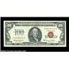 Image 1 : Fr. 1550 $100 1966 Legal Tender. Choice About Uncirculated.A light center fold from gem new. Importa