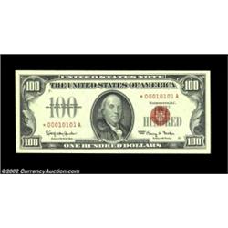 Fr. 1550* $100 1966 Legal Tender. Gem Crisp Uncirculated.A flawless gem bearing fancy serial number.