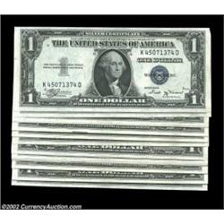 Fr. 1611 $1 1935B Silver Certificates. Choice to Gem Crisp Uncirculated.A nice group of 25 consecuti