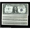 Image 1 : Fr. 1611 $1 1935B Silver Certificates. Choice to Gem Crisp Uncirculated.A nice group of 25 consecuti