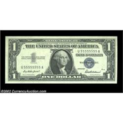 Fr. 1619 $1 1957 Silver Certificate. Gem Crisp Uncirculated.A lovely example bearing solid serial nu