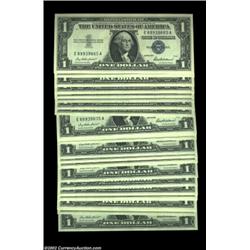 Fr. 1619 $1 1957 Silver Certificates. Gem Crisp Uncirculated.Seventy five pieces, all consecutive. 7