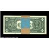 Image 2 : Fr. 1620 $1 1957A Silver Certificates. Gem Crisp Uncirculated.A pristine original pack of 100 notes.