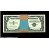 Image 1 : Fr. 1620 $1 1957A Silver Certificates. Gem Crisp Uncirculated.An original pack of 100 notes that are