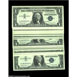 Fr. 1621 $1 1957B Silver Certificates. Gem Crisp Uncirculated.Fifty consecutive notes. 50 notes Impo