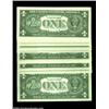 Image 2 : Fr. 1621 $1 1957B Silver Certificates. Gem Crisp Uncirculated.Fifty consecutive notes. 50 notes Impo