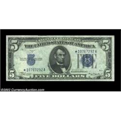 Fr. 1651* $5 1934A Silver Certificate. Gem Crisp Uncirculated.A nicely centered star example. Import