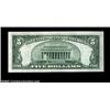 Image 2 : Fr. 1653 $5 1934C Mule Silver Certificate. Gem Crisp Uncirculated.The scarce M-A mule block with bac