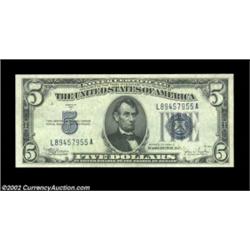 Fr. 1653 $5 1934C Silver Certificate. L-A Block. Gem Crisp Uncirculated.A lovely Gem example of the.