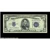 Image 1 : Fr. 1653 $5 1934C Mule Silver Certificate. Choice Crisp Uncirculated.Back check 637 mule, gem but fo