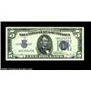 Image 1 : Fr. 1654 $5 1934D Silver Certificates. Changeover Pair. Choice-Gem Uncirculated.Wide 1 to Narrow cha