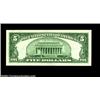 Image 2 : Fr. 1654 $5 1934D Silver Certificates. Changeover Pair. Choice-Gem Uncirculated.Wide 1 to Narrow cha