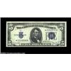 Image 1 : Fr. 1654* $5 1934D Silver Certificate. Very Choice Crisp Uncirculated.A lovely Wide II star, which m